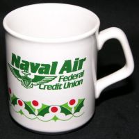NAVAL AIR FEDERAL CREDIT UNION Holiday Coffee Mug - VINTAGE